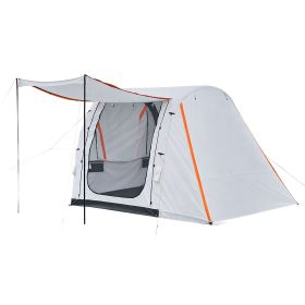 Inflatable SUV Tent with Awning, 8 x 6.7 ft 3-Season SUV Tailgate Tent with Ventilated Doors & Mesh Window