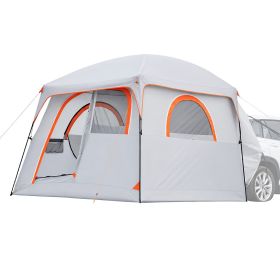 Large SUV Tent for 6 Person, 10 x 9 FT 3-Season SUV Tailgate Tent with Ventilated Doors & Mesh Windows